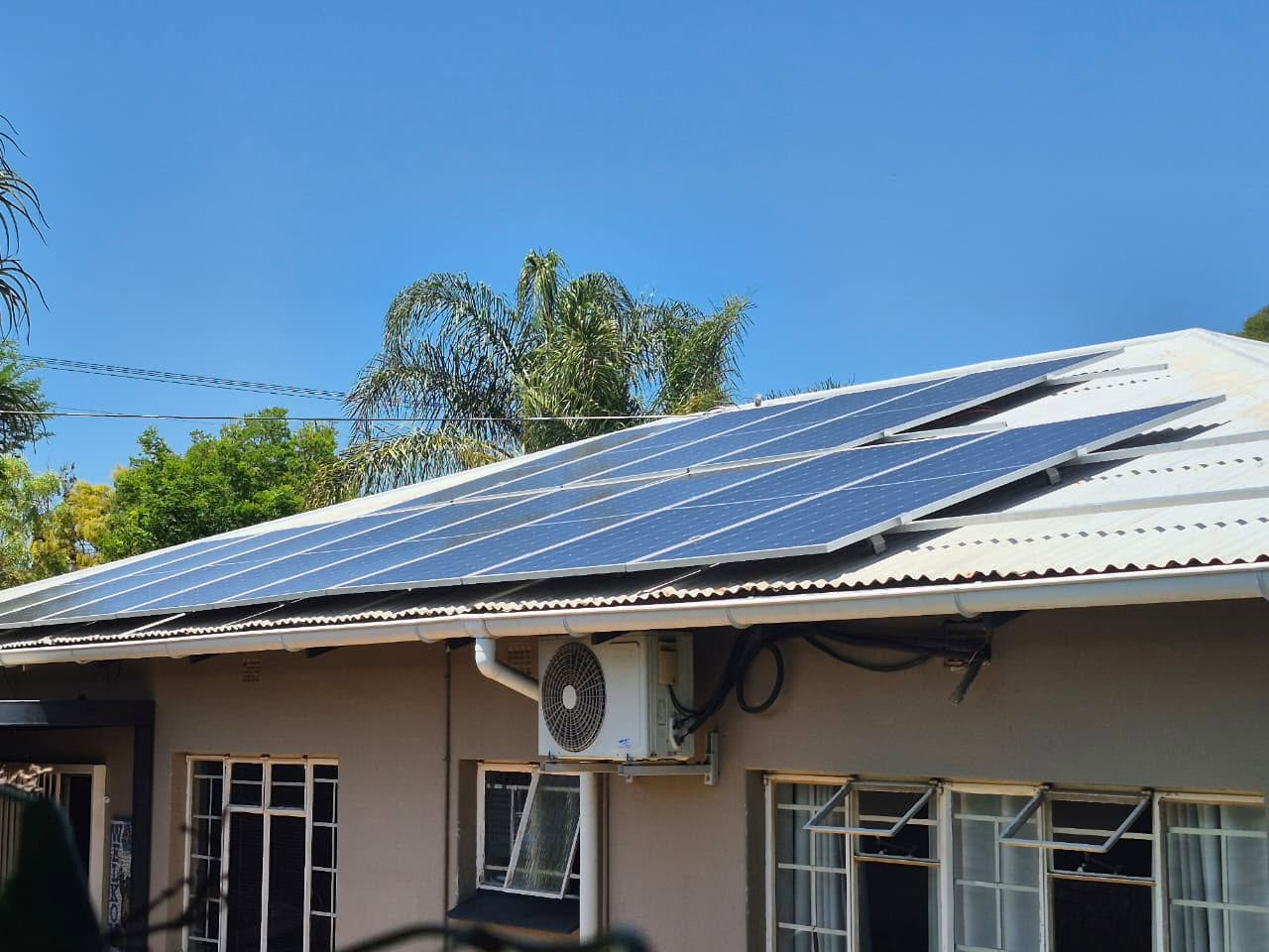 Grid-tied solar system on suburban home